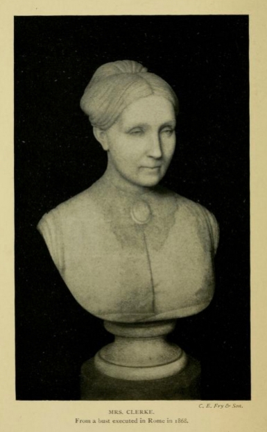 Bust of Mrs Clerke, done in Itlay