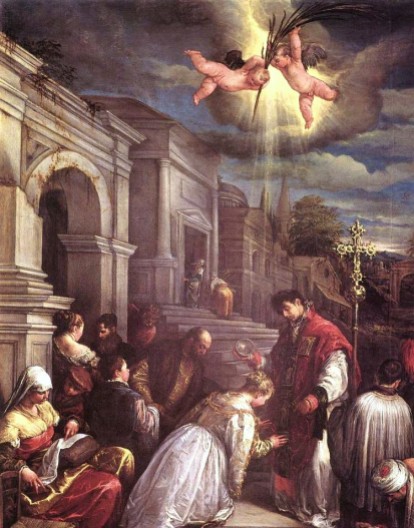 Saint Valentine by Jacopo dal Ponte