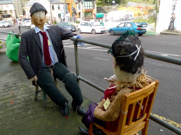 Two Diners at the Leap Scarecrow Festival