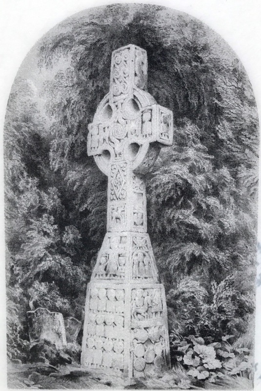 Moone Cross engraving
